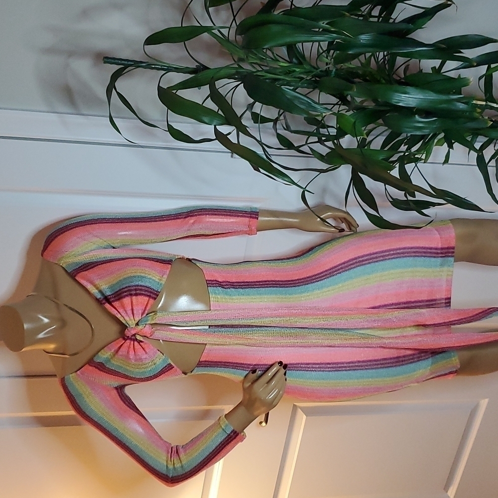 Fashion Nova Box of colors Dress Sz.Jr. Lg. NWT, 5/$50